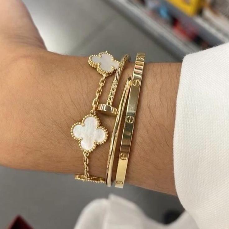 Trinity Armband Weiß